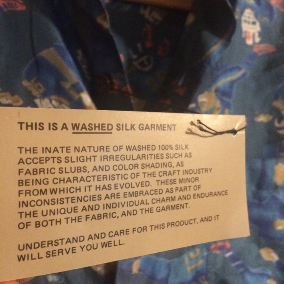 Robert Stock NWOT Silk Football shirt - Picture 5 of 7